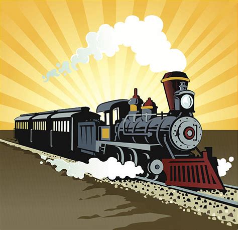 Old Steam Trains Clip Art