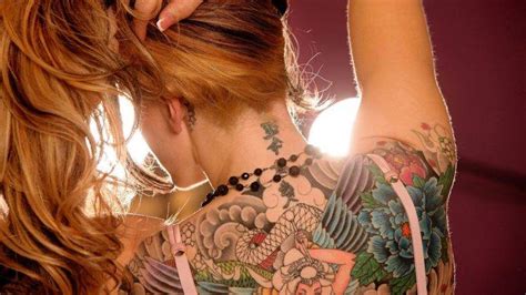 Women Back Blonde Tattoo Wallpapers Hd Desktop And Mobile Backgrounds