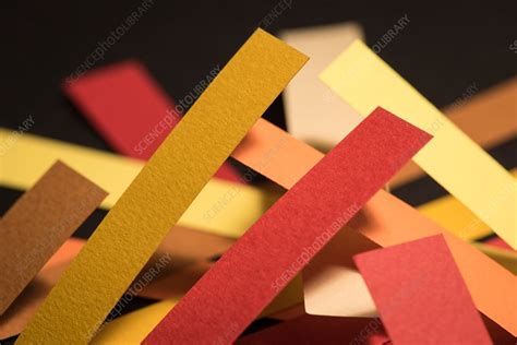 Colourful Strips Of Cardboard Stock Image F0161361 Science Photo