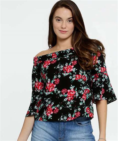 Blusa Feminina Ombro A Ombro Estampa Floral Marisa Marisa