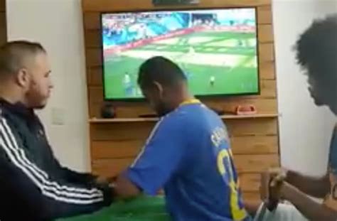 incredible video shows how friends help a deaf and blind brazil fan enjoy the world cup