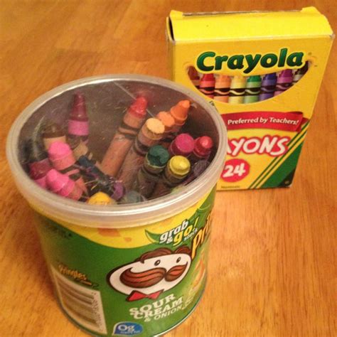 Mini Pringles Can Is Perfect For Crayons Lata De Pringles