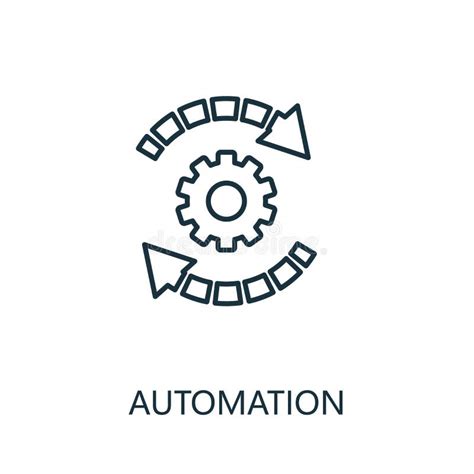 Automation Outline Icon Thin Line Concept Element From Productivity