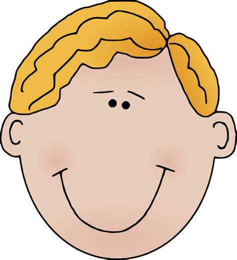 Blonde Boy Smiling Clip Art At Vector Clip Art Online
