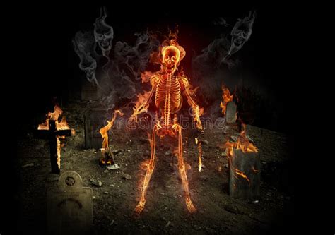 Burning Skeleton Royalty Free Stock Images Image 11173099