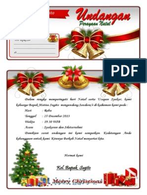 Contoh undangan natal stm (serikat tolong menolong) dalam suatu lingkungan kelurahan. The ROMP Family: 10+ Ide Contoh Undangan Natal Dalam Word