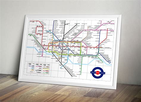 2021 Popular Tube Map Wall Art