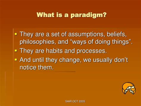Ppt Paradigm Shifts In Institutional Research Powerpoint Presentation
