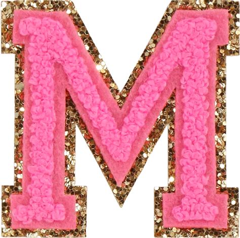 Bubblegum Glitter Varsity Letter Patches Stoney Clover Lane M