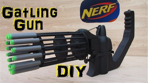 Get those builky plastic guns off the floor with the easy diy nerf gun storage idea! Homemade Nerf Gatling Gun (Fully Automatic!) DIY - YouTube
