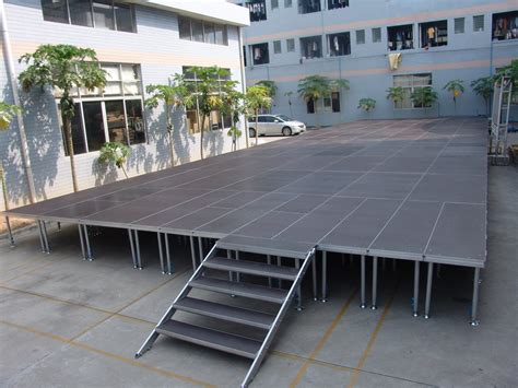 Adjustable Aluminum Stage For Eventportable Stage Mobile Stage