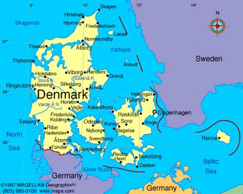 Largest collection of denmark, europe maps and travel information. Denmark, Map Maps of Denmark Europe