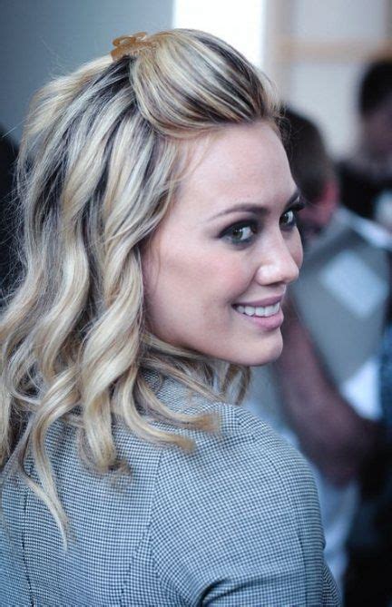 42 Trendy Hairstyles With Bangs Pulled Back Hair Styles Hilary Duff Hair Hillary Duff Hair