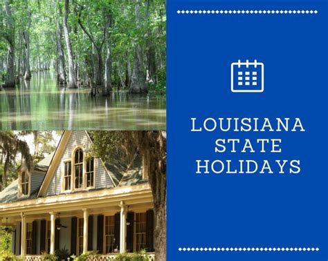 Louisiana La State Holidays Year
