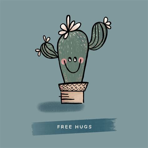Lieve Ik Denk Aan Je Kaart Met Vrolijke Cactus Kaartje2go