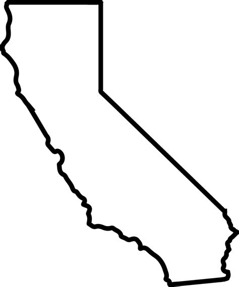 California State Outline Coloring Page Sketch Coloring Page