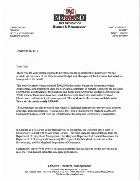 Many small business owners have the need to register with their secretary of state. Governor's Staff Letter on Marina Request Confuses and ...