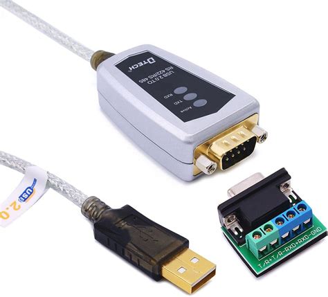 Dtech Usb To Rs422 Rs485 Serial Port Converter Adapter Cable With Ftdi