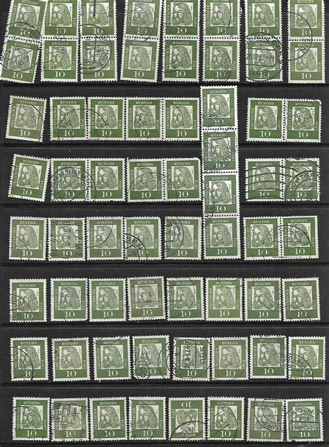 Collection Of 65 Germany Stamps Scott 827 Used Albrecht Durer Strip