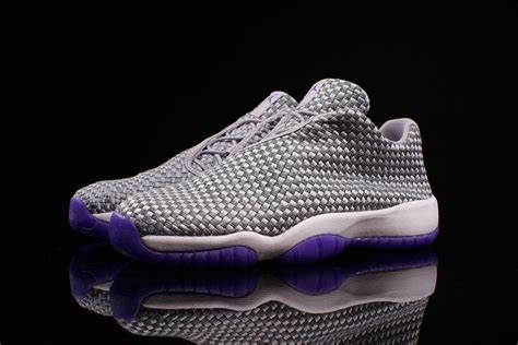 Girls Air Jordan Future Low Gs Wolf Grey And Court Purple Street