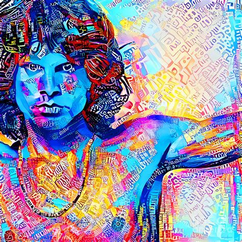 Jim Morrison The Doors In Vibrant Modern Contemporary Urban Style