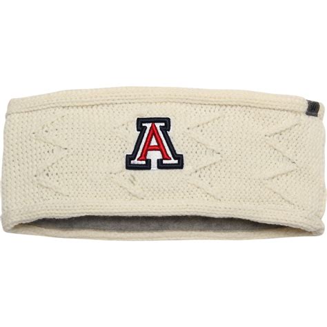 Arizona Wildcats Top Of The World Womens Fleece Lined Headband Cream