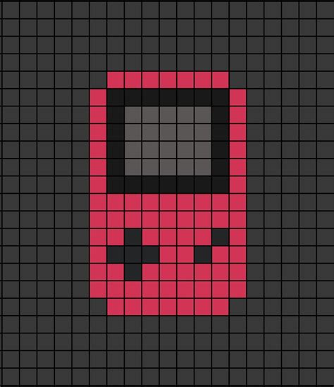 A Pixel Art Template Of A Game Boy Colour As The Pink Berry Edition