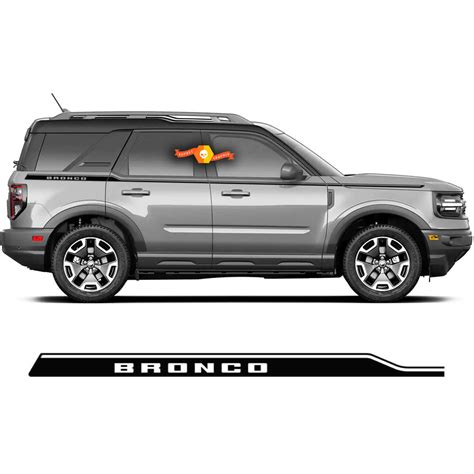 Pair Ford Bronco 2021 2022 Side Stripe Vinyl Decal Kit Sticker Graphic