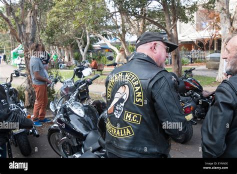 Members Seniors Of The Australia Vietnam Veterans Motorcycle Club Gang