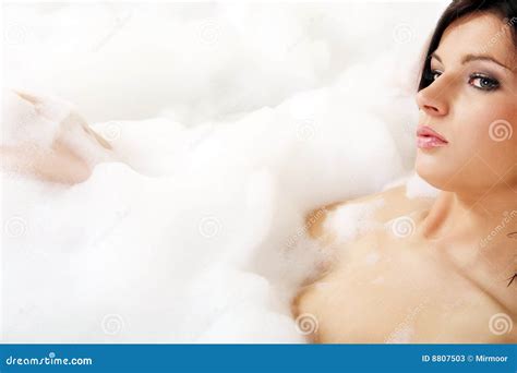 Woman In Bathtub Stock Image Image Of Attractive Leisure 8807503