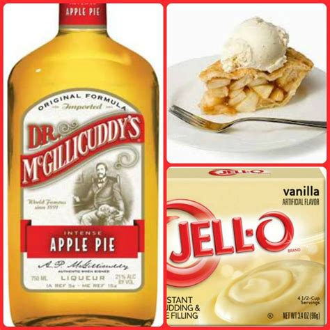 Top with whipped cream and caramel drizzle and serve. Apple Pie Pudding Shots 1 small Pkg. vanilla instant ...