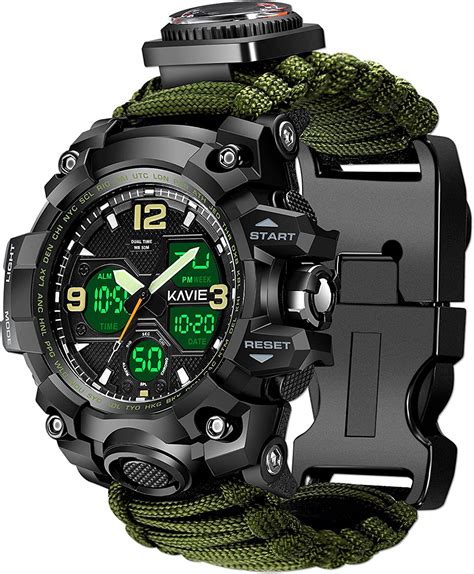 23 in 1 survival military digital watch mens tactical multi functional and