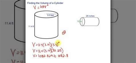 How To Find The Volume Of A Cylinder Quickly Math Wonderhowto