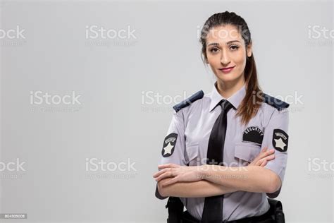 Woman Security Guard Stock Photo Download Image Now Security Guard