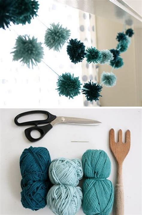 25 Diy Yarn Crafts Tutorials And Ideas For Your Home Decoration 2017