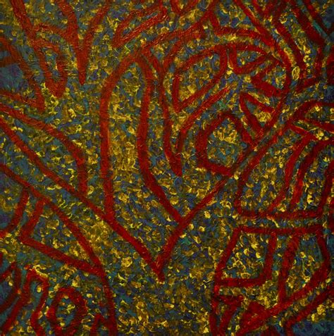Olivia Ross Experimental Painting Red Tree Acrylic Paint