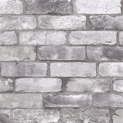 2922 25386 Rustin Grey Reclaimed Bricks Wallpaper By A