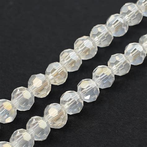 Crystal Round Beads Mm Crystal Ab Craft Hobby Jewellery