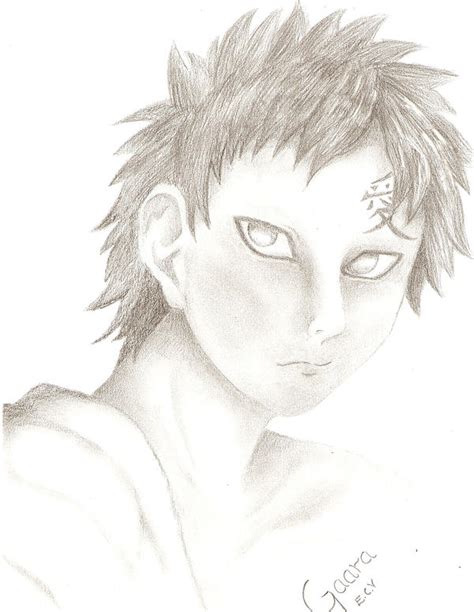 Gaara Shaded By R And E On Deviantart