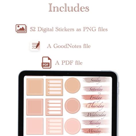 Digital Sticky Notes Nude Post It Notes Stickers Ipad Etsy