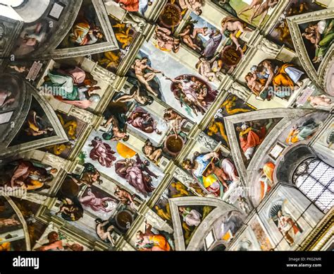 Italy Vatican Sistine Chapel November 27 2017 Ceiling Of The