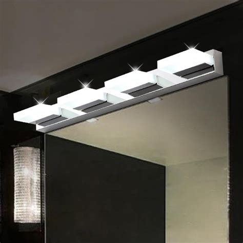 Modern Bathroom Mirror Light Acrylic Led Wall Lamp Stainless Led Vanity