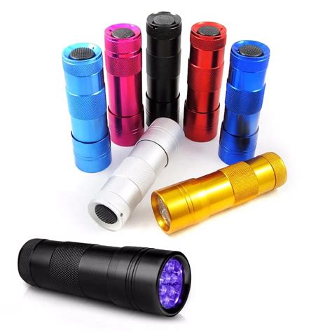 Camping And Hiking 9led Handheld Uv Ultraviolet Black Light Flashlight