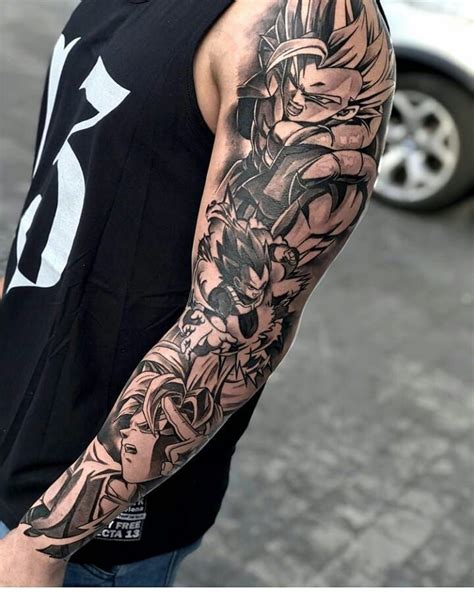Top 63 Anime Sleeve Tattoos Super Hot In Cdgdbentre