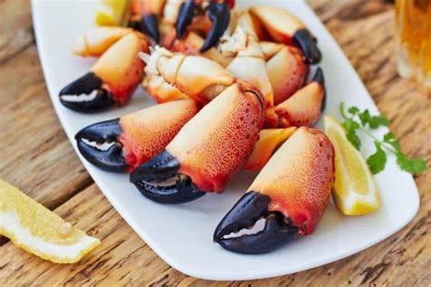 steamed stone crab claws with butter