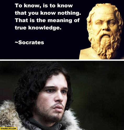 To know is to know that is the meaning of true knowledge Socrates Jon ...