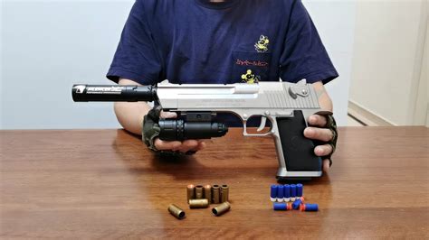 Desert Eagle Shell Ejection Soft Bullet Toy Gun Unboxing 2022 Youtube