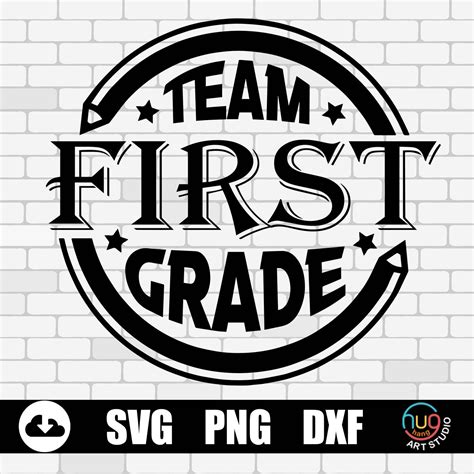Team First Grade Svg 1st Grade Squad Svg First Day Of School Etsy
