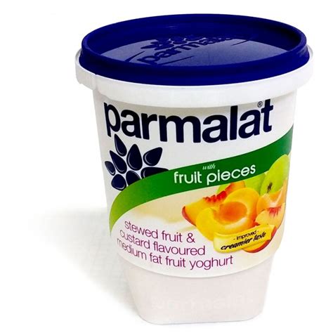 Parmalat Medium Fat Stewed Fruit And Custard Yoghurt 500g