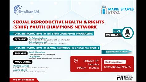 Sexual Reproductive Health And Rights Srhr Youth Champions Network Introduction To Srhr Youtube